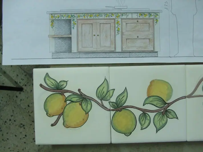 Opera artistica: Disegno E Decoro Su Piastrelle 10X10